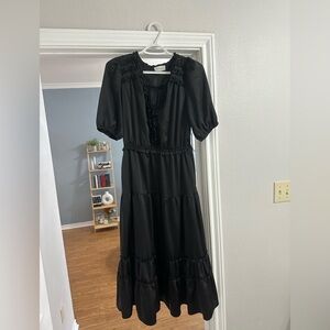 Black midi dress from Bohme